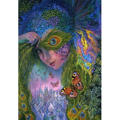 Puzzle Grafika-F-32693 Peacock Goddess