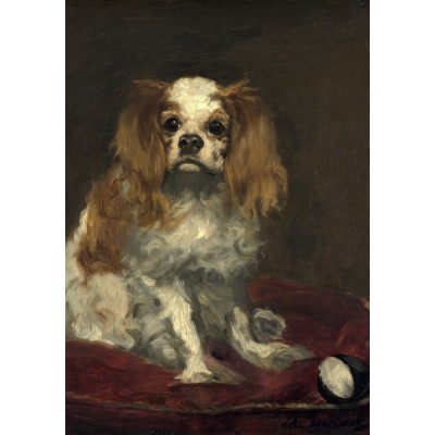 Puzzle Grafika-F-32811 Edouard Manet : Un Cavalier King Charles Spaniel, 1866