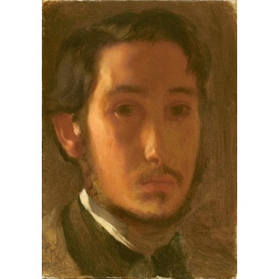 Puzzle Grafika-F-32832 Edgar Degas : Autoportrait avec Col Blanc, 1857