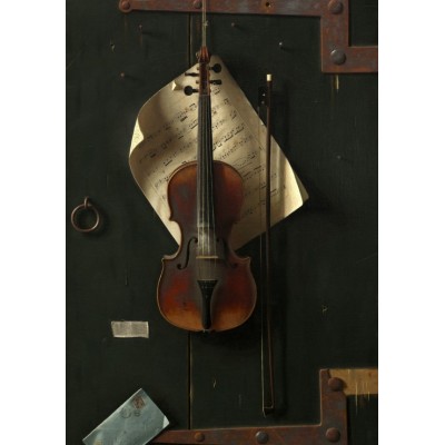 Puzzle Grafika-F-32834 William Michael Harnett : Le Vieux Violon, 1886