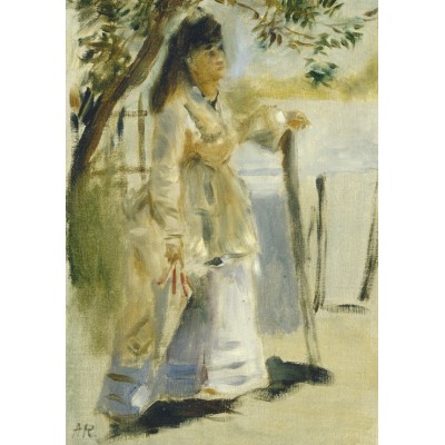 Puzzle Grafika-F-32864 Auguste Renoir : Femme à la Barrière, 1866