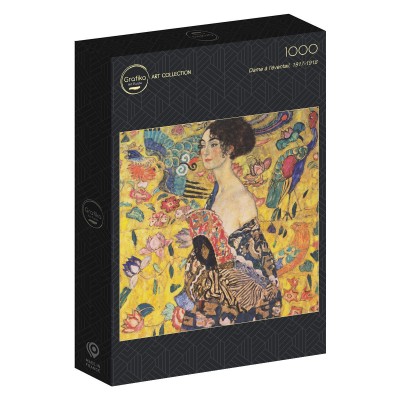 Puzzle Grafika-F-33368 Gustav Klimt : Dame à l'éventail, 1917-1918