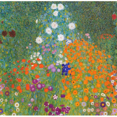 Puzzle Grafika-F-33443 Gustav Klimt : Jardin fleuri, 1905-1907