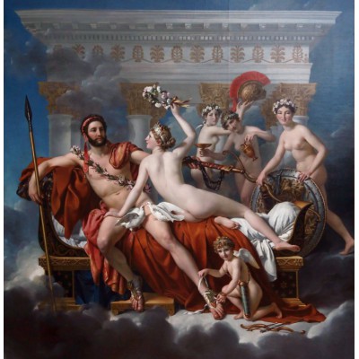 Puzzle Grafika-F-33462 Jacques-Louis David: Mars désarmé par Vénus, 1824