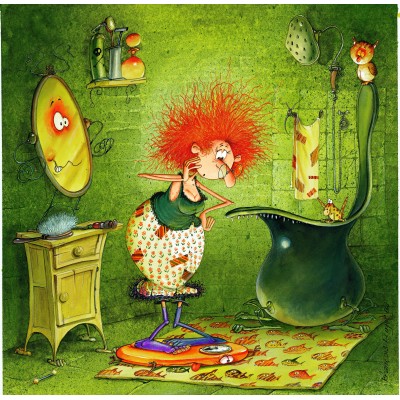 Puzzle Grafika-F-33477 François Ruyer - Sorcière au Régime