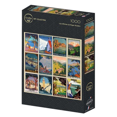 Puzzle Grafika-F-33698 Les Affiches de Roger Broders