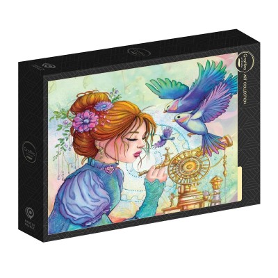 Puzzle Grafika-F-33703 La Fille aux Oiseaux
