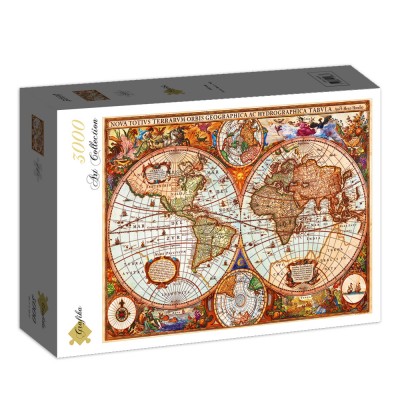 Puzzle Grafika-P-02988 Carte du Monde