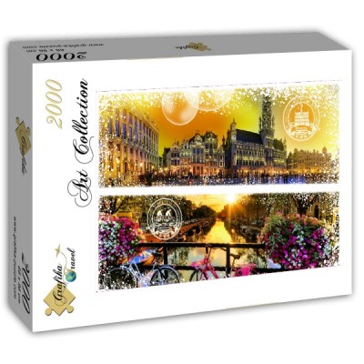 Puzzle Grafika-T-00231 Travel around the World - Belgique et Pays-Bas