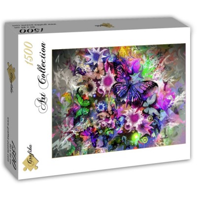 Puzzle Grafika-T-00314 Fleurs et Papillons