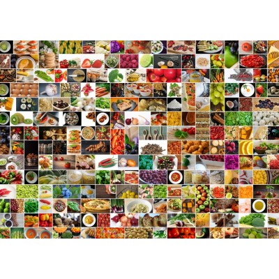 Puzzle Grafika-T-00375 Collage - Couleurs dans la Cuisine