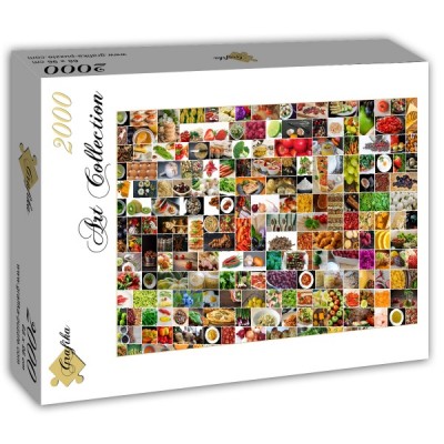 Puzzle Grafika-T-00375 Collage - Couleurs dans la Cuisine