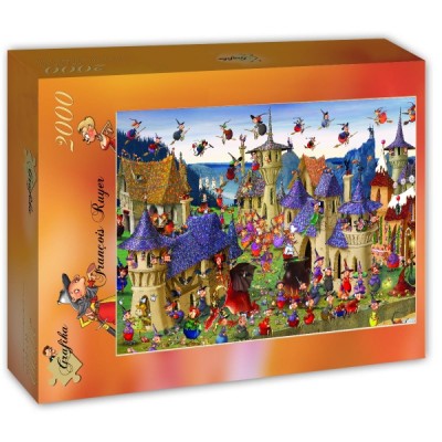 Puzzle Grafika-T-00489 François Ruyer - Fête des Sorcières au Château