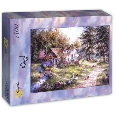 Puzzle Grafika-T-00509 Dennis Lewan - Glacier Ridge Manor