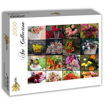 Puzzle Grafika-T-00520 Collage - Bouquets de Fleurs