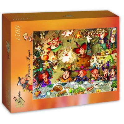 Puzzle Grafika-T-00574 François Ruyer - Repas entre Sorcières