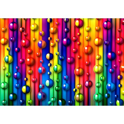 Puzzle Grafika-T-00619 Bulles Multicolores