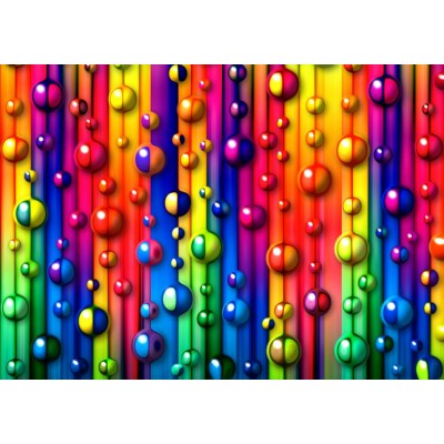 Puzzle Grafika-T-00620 Bulles Multicolores