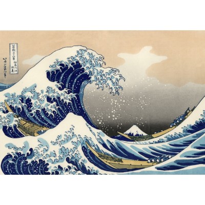 Puzzle Grafika-T-00638 Hokusai - La Grande Vague de Kanagawa