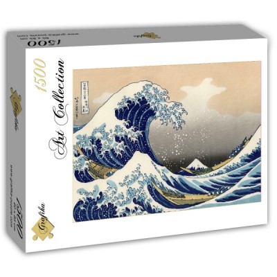 Puzzle Grafika-T-00638 Hokusai - La Grande Vague de Kanagawa