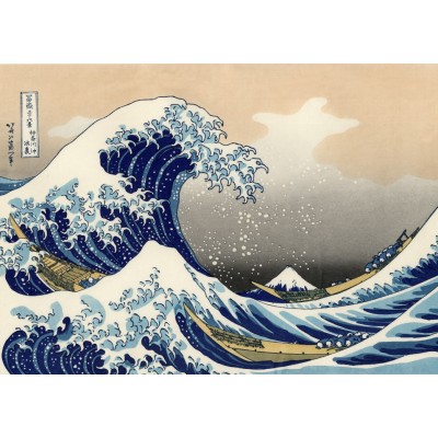 Puzzle Grafika-T-00639 Hokusai - La Grande Vague de Kanagawa