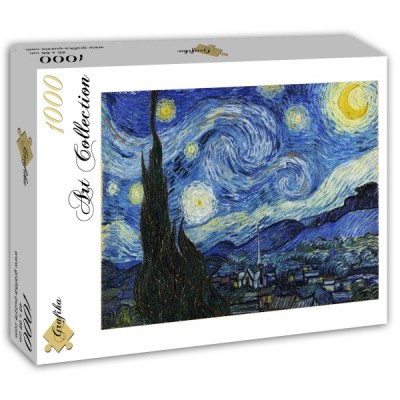 Puzzle Grafika-T-00647 Vincent Van Gogh - La Nuit étoilée, 1889