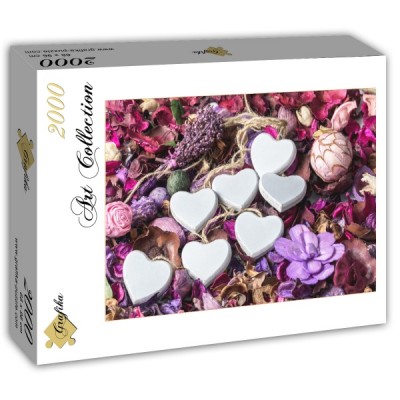 Puzzle Grafika-T-00665 Love - White Hearts