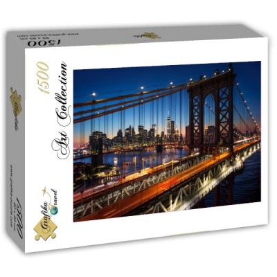 Puzzle Grafika-T-00682 Brooklyn Bridge, Manhattan, New York