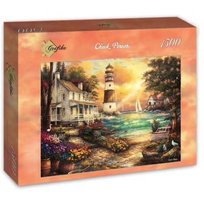 Puzzle Grafika-T-00707 Chuck Pinson - Cottage by the Sea