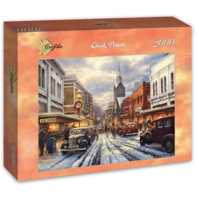 Puzzle Grafika-T-00807 Chuck Pinson - The Warmth of Small Town Living