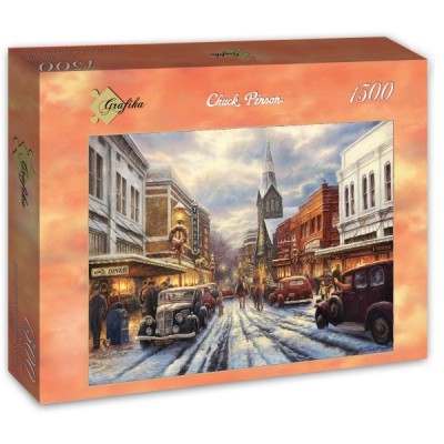 Puzzle Grafika-T-00808 Chuck Pinson - The Warmth of Small Town Living