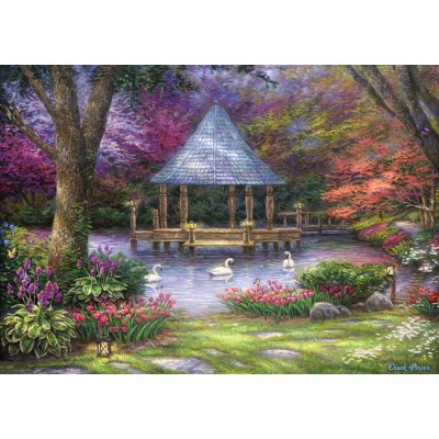 Puzzle Grafika-T-00812 Chuck Pinson - Swan Pond