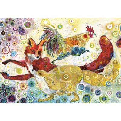 Puzzle Grafika-T-00880 Sally Rich - Leaping Fox's