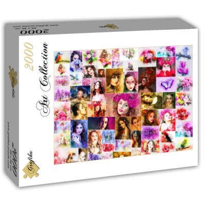 Puzzle Grafika-T-00912 Collage - Femmes