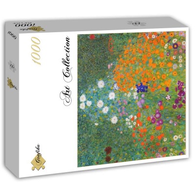 Puzzle Grafika-T-02209 Gustav Klimt : Jardin fleuri, 1905-1907