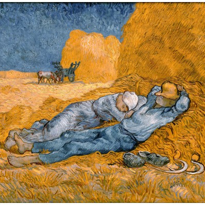 Puzzle Grafika-T-02266 Vincent Van Gogh - La Sieste (d'après Millet), 1890