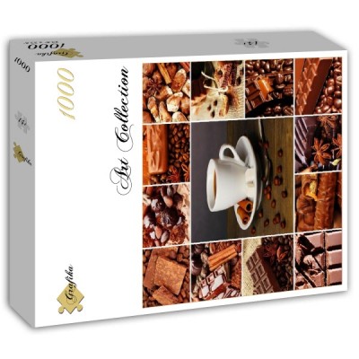 Puzzle Grafika-T-02302 Collage Café et Chocolats