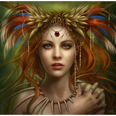 Puzzle Grafika-T-02326 Tribal Goddess