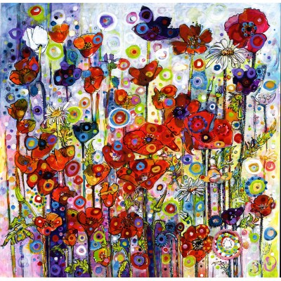 Puzzle Grafika-T-02384 Sally Rich - Poppies