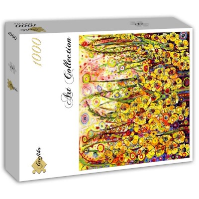 Puzzle Grafika-T-02389 Sally Rich - Golden Gladioli