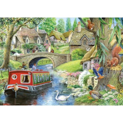 Puzzle House-Of-Puzzles-HP0424 Pièces XXL - Canal Idyllique