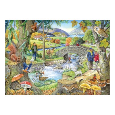 Puzzle House-Of-Puzzles-HP0736 Pièces XXL - Au Bord de la Rivière