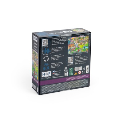 Puzzle House-Of-Puzzles-HP0743 Pièces XXL - Place de Village des Années Soixante