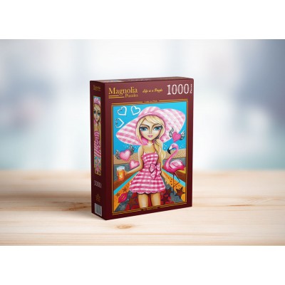 Puzzle Magnolia-1721 La Femme en Rose