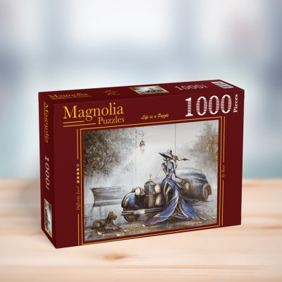 Puzzle Magnolia-2318 Lady in Blue