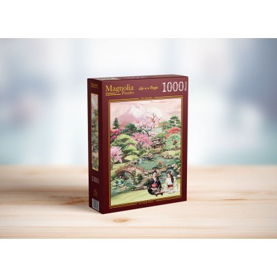 Puzzle Magnolia-3427 Jardin de Thé