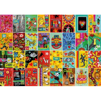 Puzzle Magnolia-4108 Mosaïque Pop Art