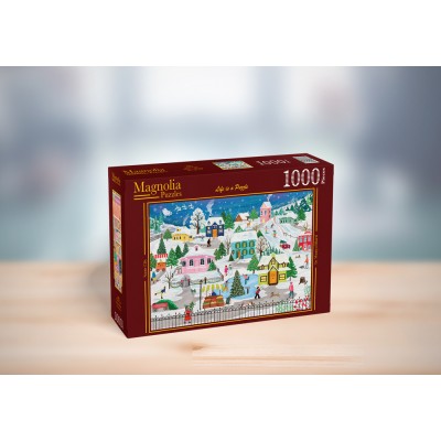 Puzzle Magnolia-9104 Ville de Neige