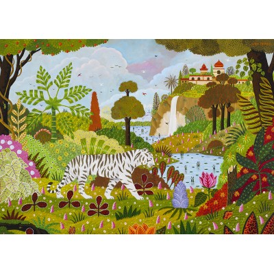 Puzzle Pieces-Peace-F-00044 Tigre Blanc