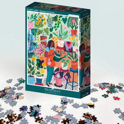 Puzzle Pieces-Peace-F-00090 La Femme aux Plantes